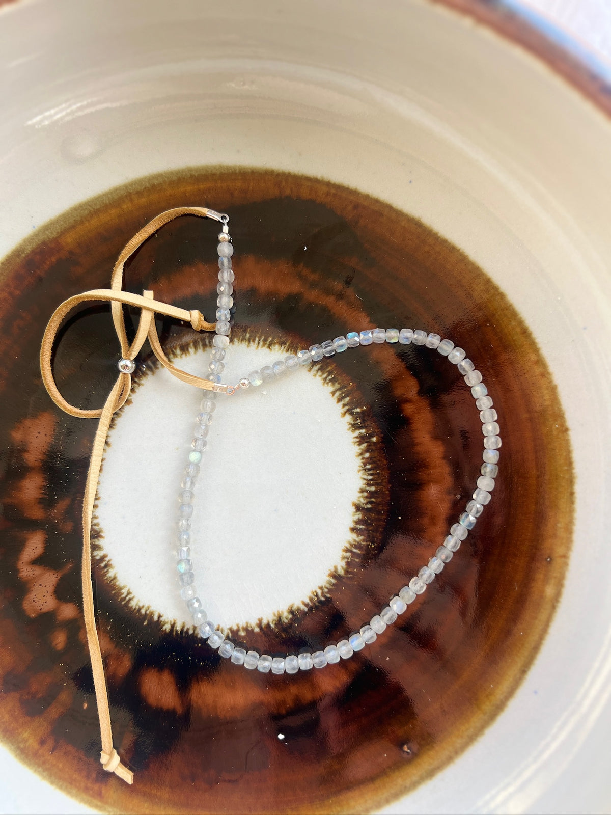 Rainbow Moonstone beaded hatband