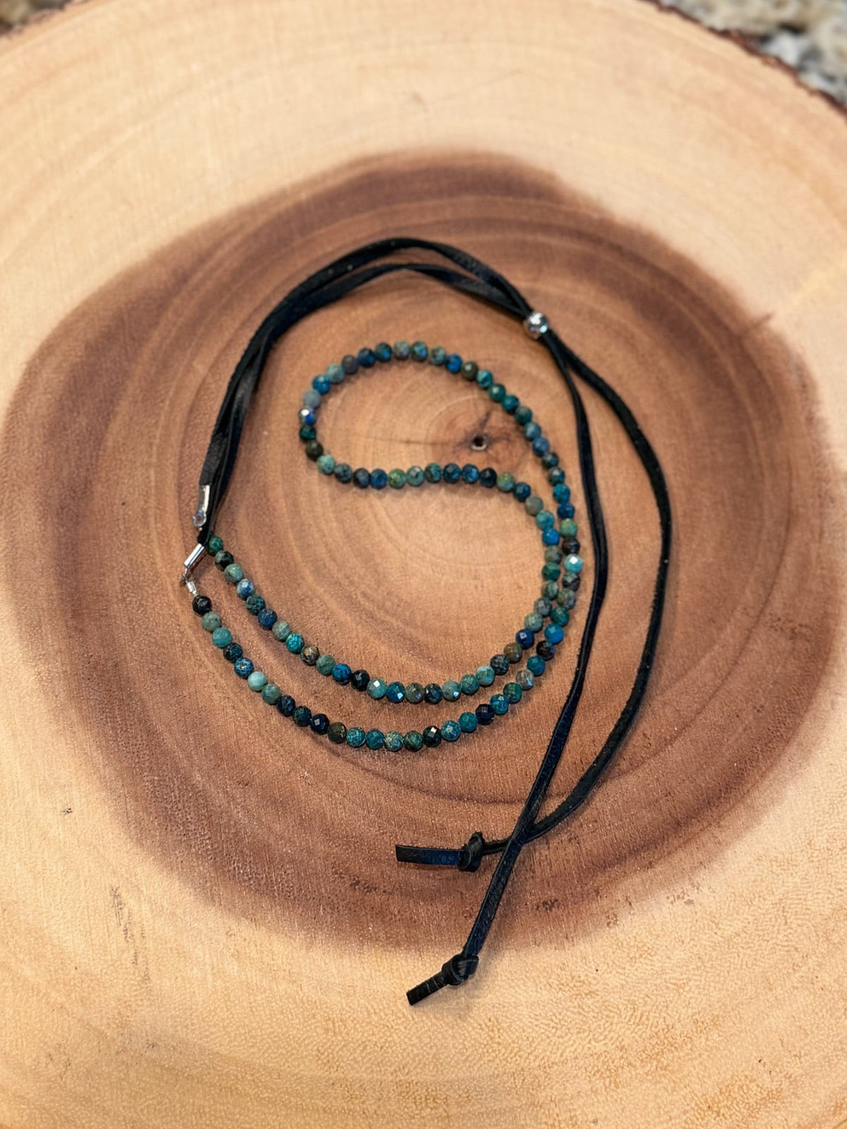 Turquoise beaded hatband
