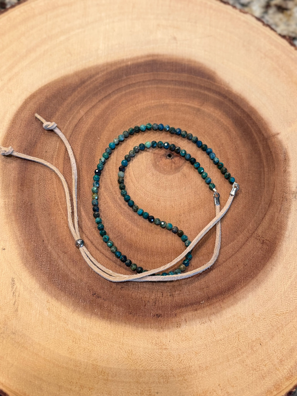 Turquoise beaded hatband