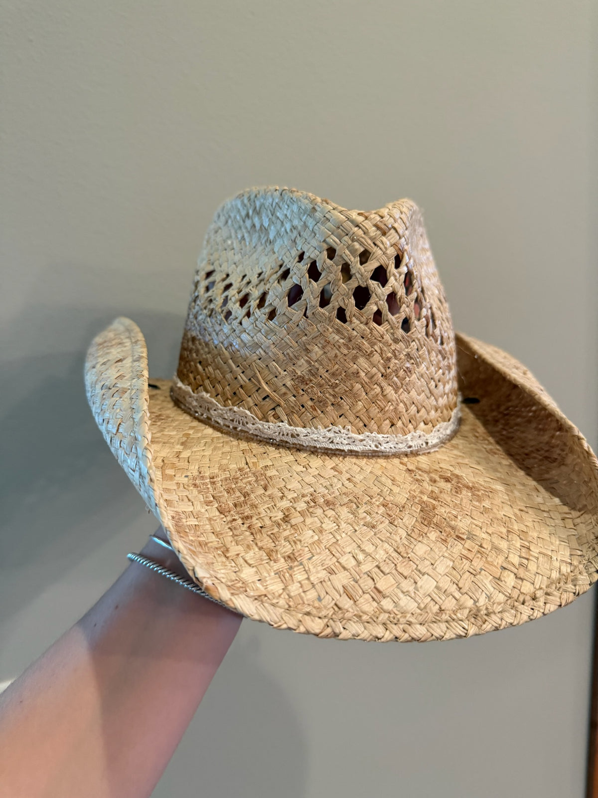 Small Chocolate Moonstone beaded hatband
